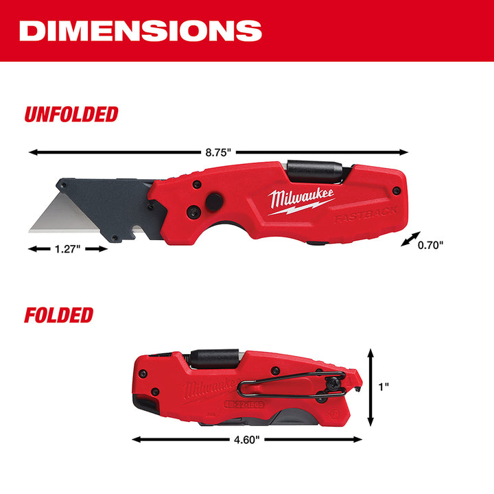 Milwaukee Fastback 6 in 1 Folding Utility Knife