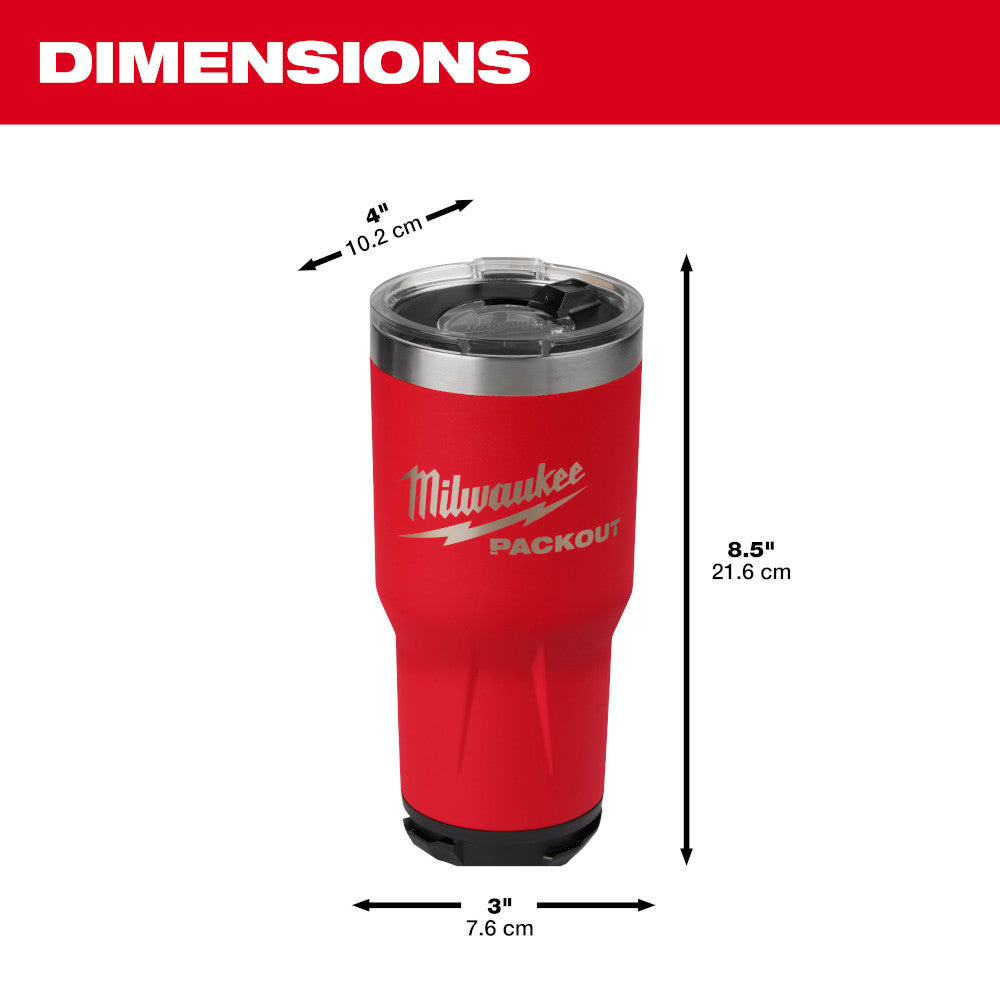 Milwaukee Packout Black 30 oz Tumbler