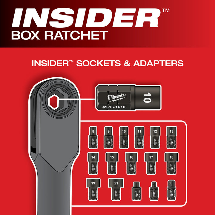 Milwaukee M12 Extended Reach Box Ratchet