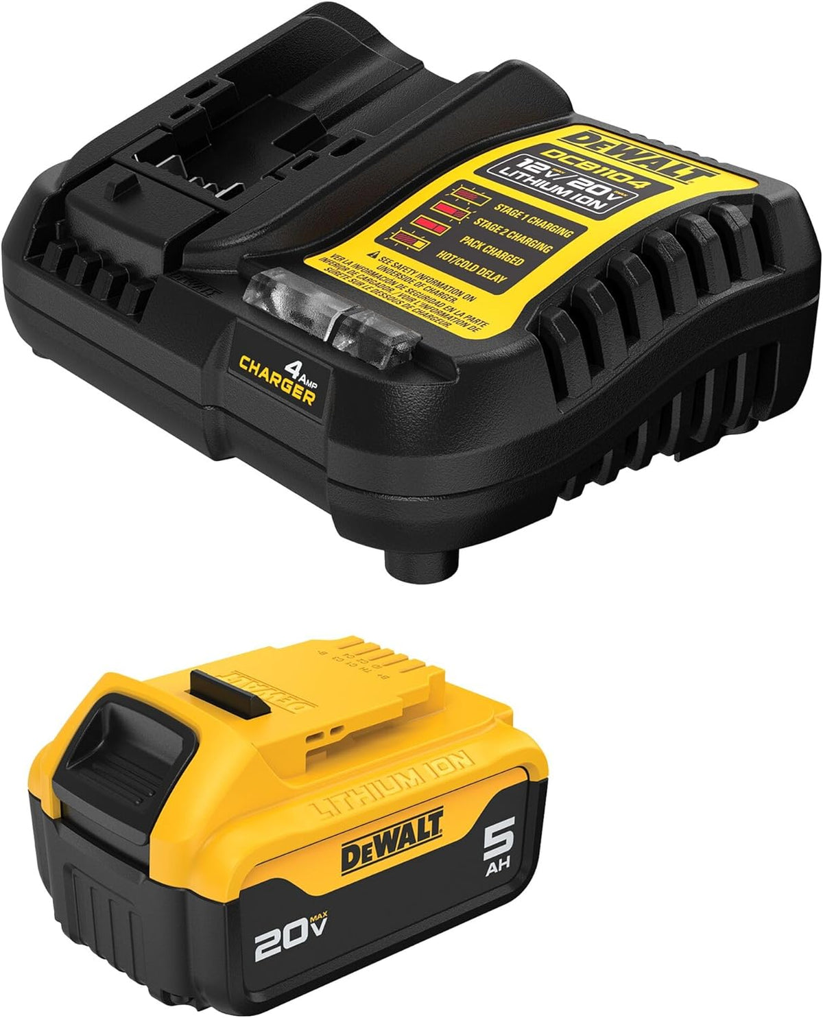 Kit de démarrage Dewalt 20V MAX 5Ah Lithium-Ion et chargeur