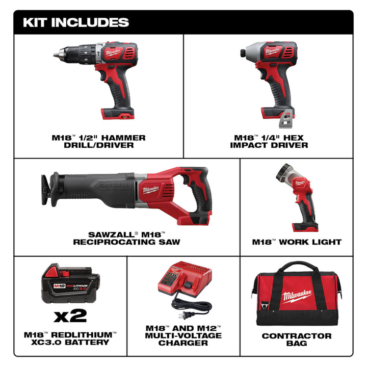 Milwaukee M18 Cordless Combo Compact Hammer Drill