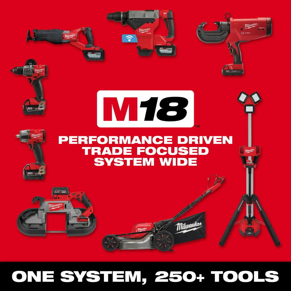 Meuleuse sans fil Milwaukee 18V 4.5" à 5" avec interrupteur à palette - Outil seulement