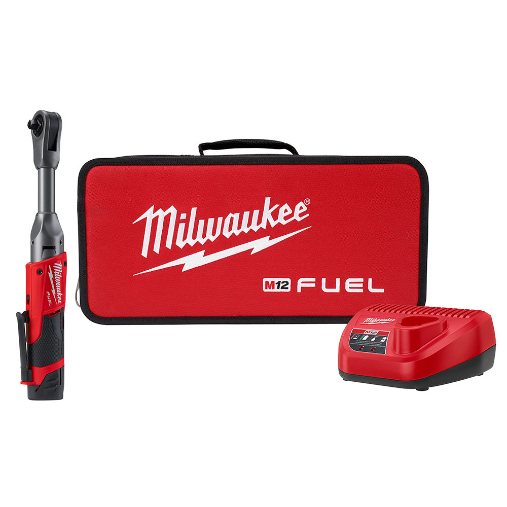 Milwaukee 3/8" Extended Reach Ratchet 1 -Battery Kit