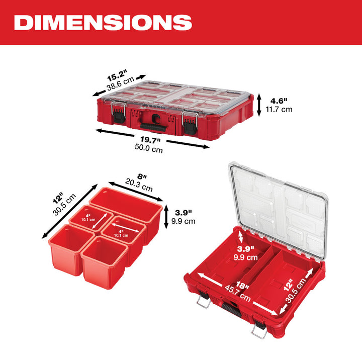 Milwaukee PACKOUT Modular Heavy Duty Jobsite Organizer