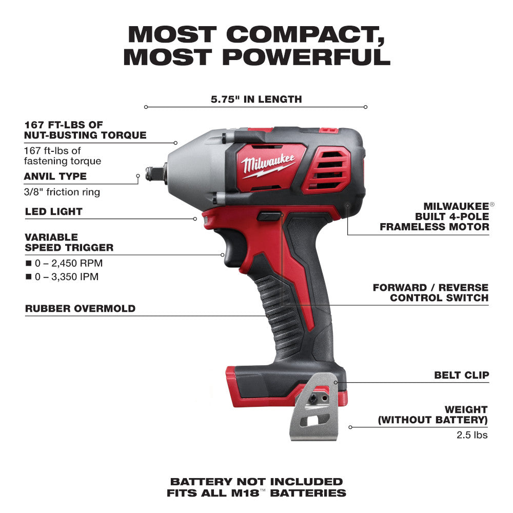 Milwaukee M18 3/8" Impact Wrench