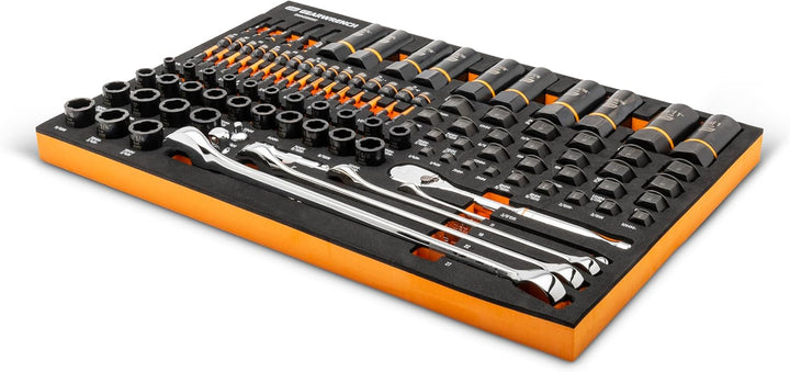 Gearwrench 1/4" 3/8" & 1/2" Drive Bolt Biter Set Mechanics Tool in Foam Storage Tray - 97 Piece