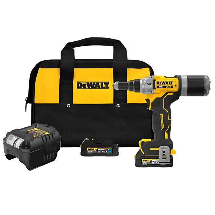 Dewalt  1/4" 20V Max XR Brushless Cordless Rivet Tool Kit