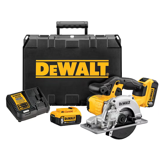 Dewalt 20V Max 6 -1/2" Circular Saw Kit with 2 Batteries & Charger