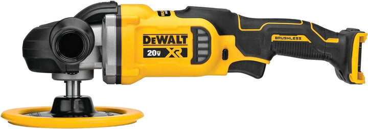 Dewalt 20V MAX XR 7" Kit de polisseuse rotative variable avec 2 batteries et un sac