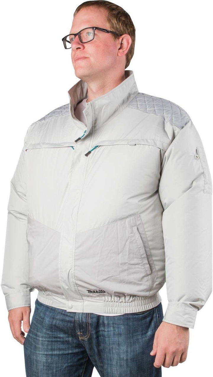 Makita 18V LXT Lithium-Ion Cordless UV Resistant Fan Jacket - S - White