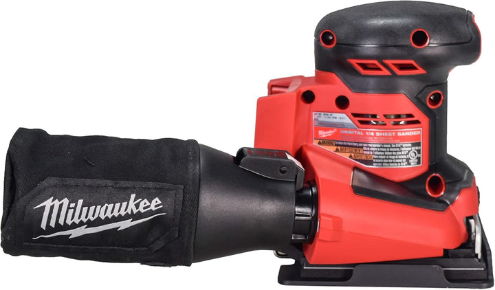 Milwaukee M18 18V Lithium-Ion Cordless 1/4" Sheet Orbital Sander - Tool Only