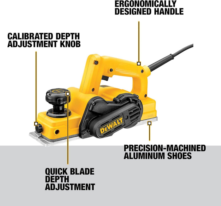 Dewalt D26676 Rabot portable 8.9 cm