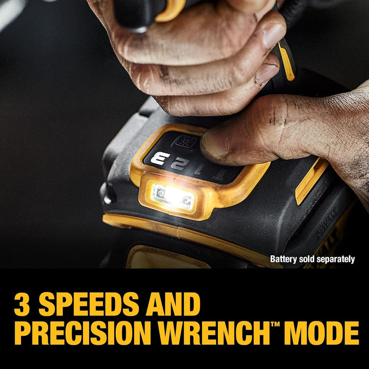 Dewalt 20V MAX Cordless Impact Wrench, 1/2" Hog Ring, High Torque, Brushless, Bare - Tool Only