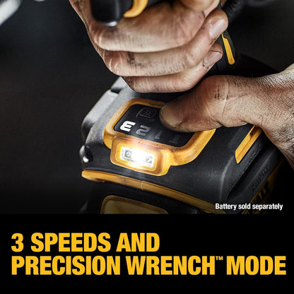 DeWalt 20V MAX Cordless Impact Wrench 1/2" Hog Ring High Torque Brushless Bare - Tool Only