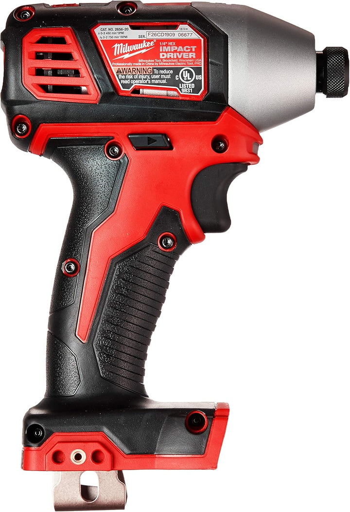 Milwaukee M18 18V 1/4" Lithium-Ion 5" Hex Impact Driver with LED Lighting Array - Tool Only