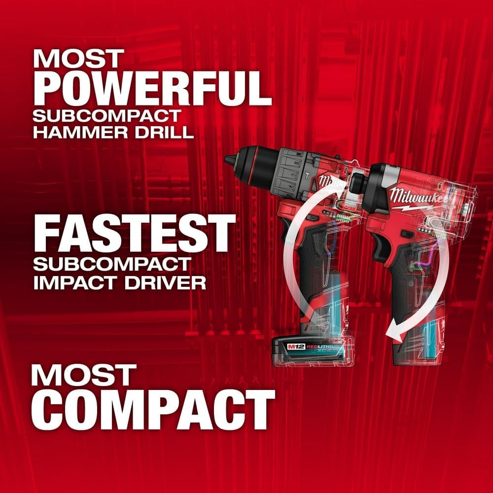 Milwaukee M12 Drill & Impact Kit