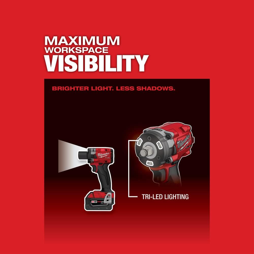 Milwaukee 18V 1/2" Brushless Cordless Impact Wrench with Friction Ring