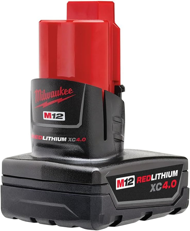 Milwaukee M12 Redlithium XC with Extended Capacity Battery Pack 4.0 Ah