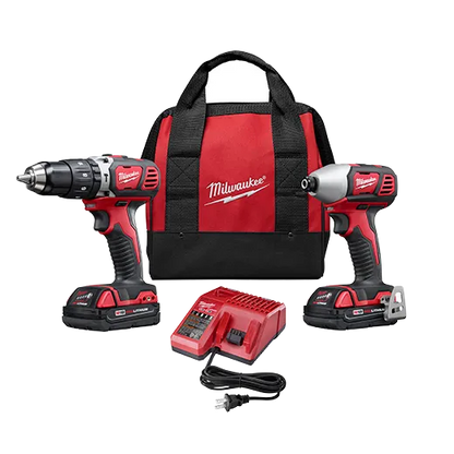 Milwaukee 18V Lithium-ion Cordless Hammer Drill/Impact Driver Combo Kit