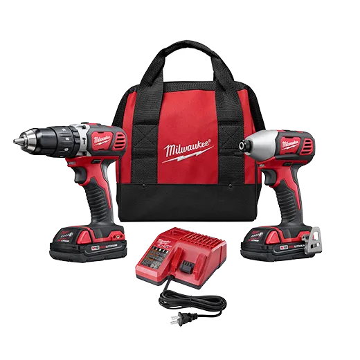 Milwaukee 18V Lithium-ion Cordless Hammer Drill/Impact Driver Combo Kit