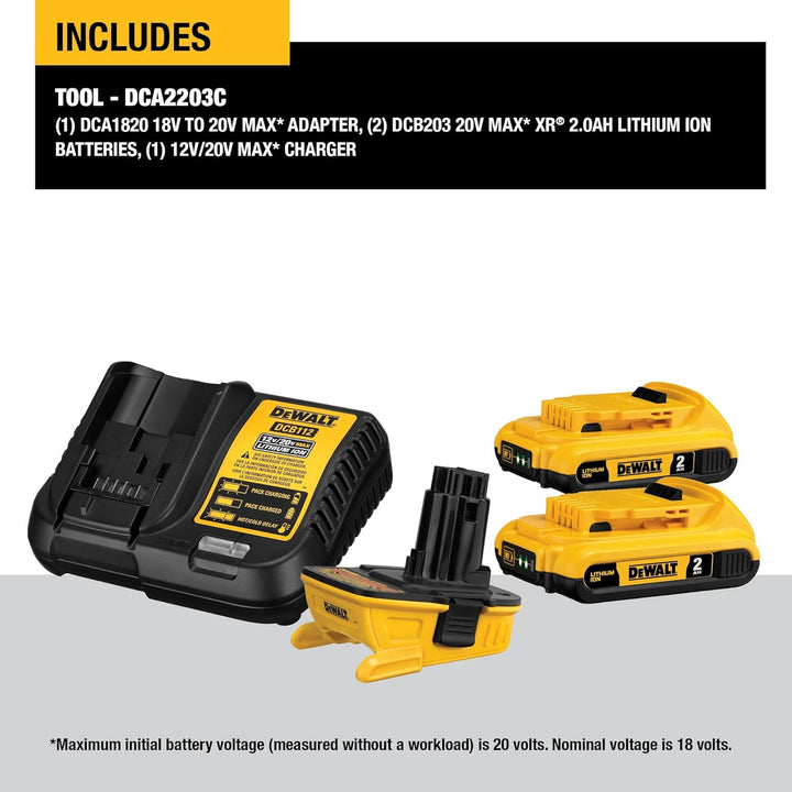 Dewalt 18v to 20v Adapter Kit