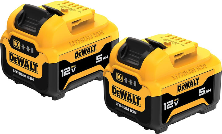 Dewalt 12V MAX 5.0Ah Lithium Ion Batteries -  (2-Pack)