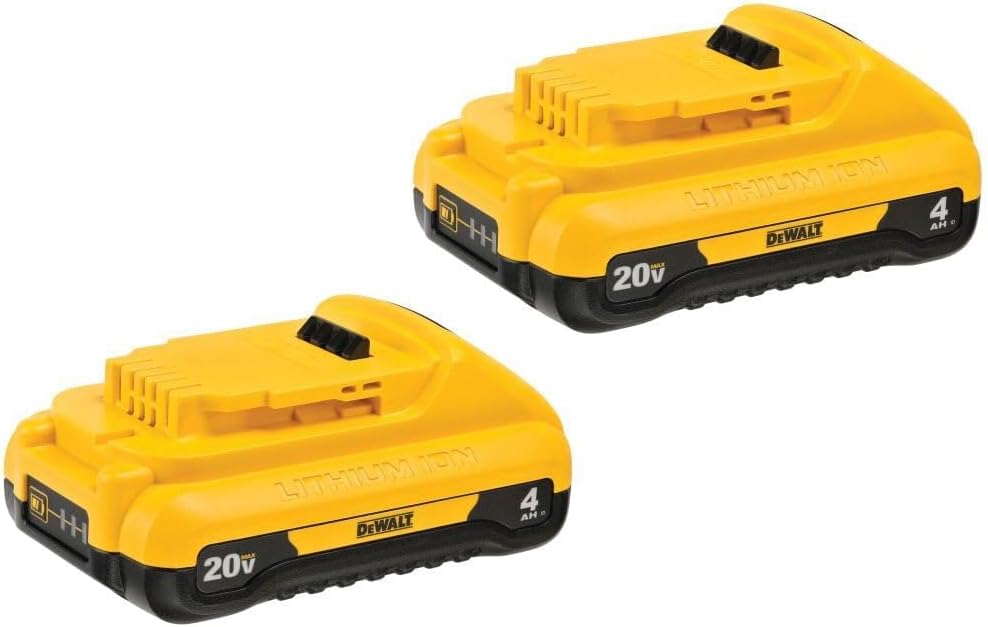 Dewalt 20V Max Compact Batteries 4.0Ah - 2 Pack