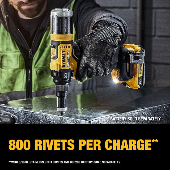 Dewalt 3/16" 20V Max XR Brushless Cordless Rivet Tool - Tool Only