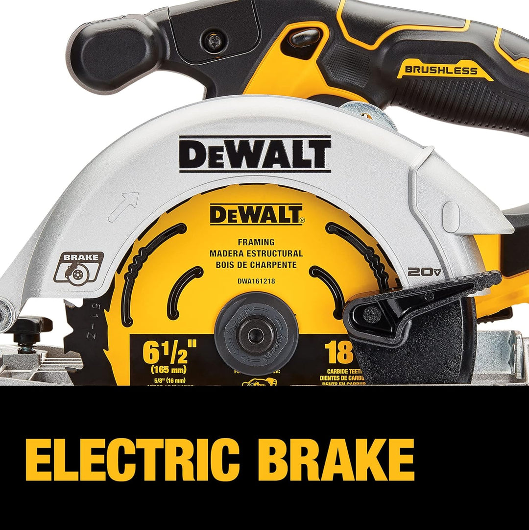 Dewalt 20V MAX XR 6-1/2" Circular Saw (5.0AH) W/ 1 Battery and Bag