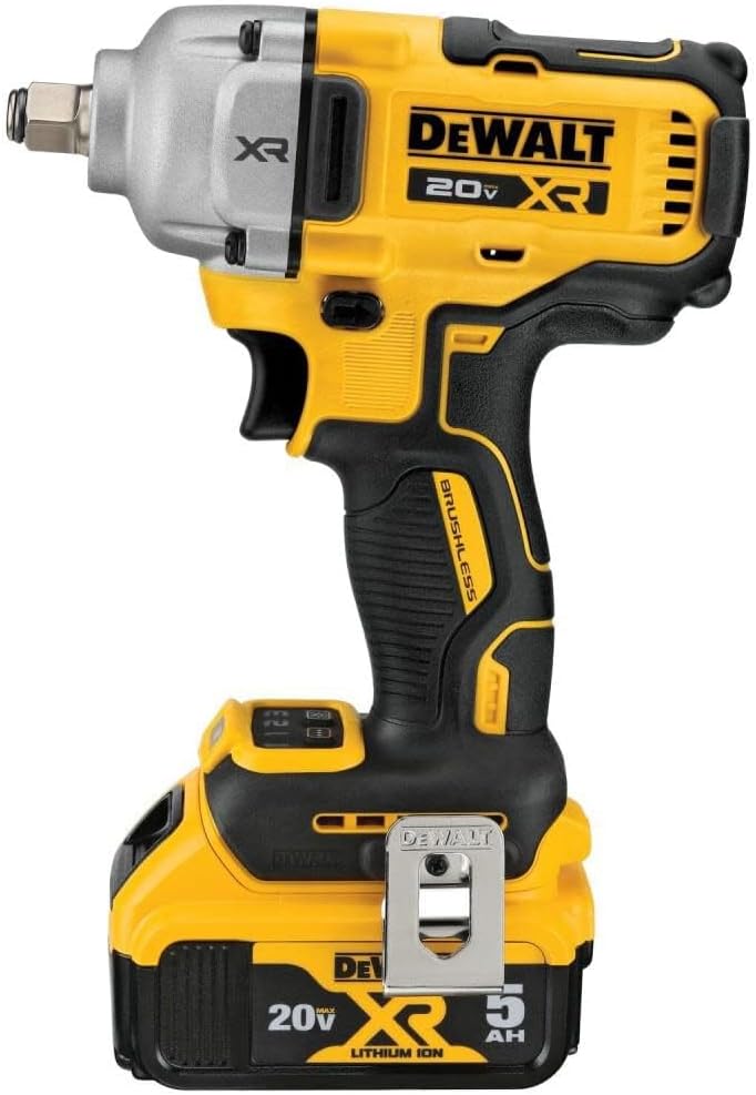 Dewalt 20V MAX* XR® 1/2 in. Mid-Range Impact Wrench Kit with Hog Ring Anvil