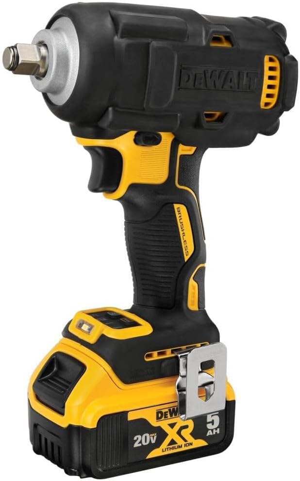 Dewalt 20V MAX* XR® 1/2 in. Mid-Range Impact Wrench Kit with Hog Ring Anvil