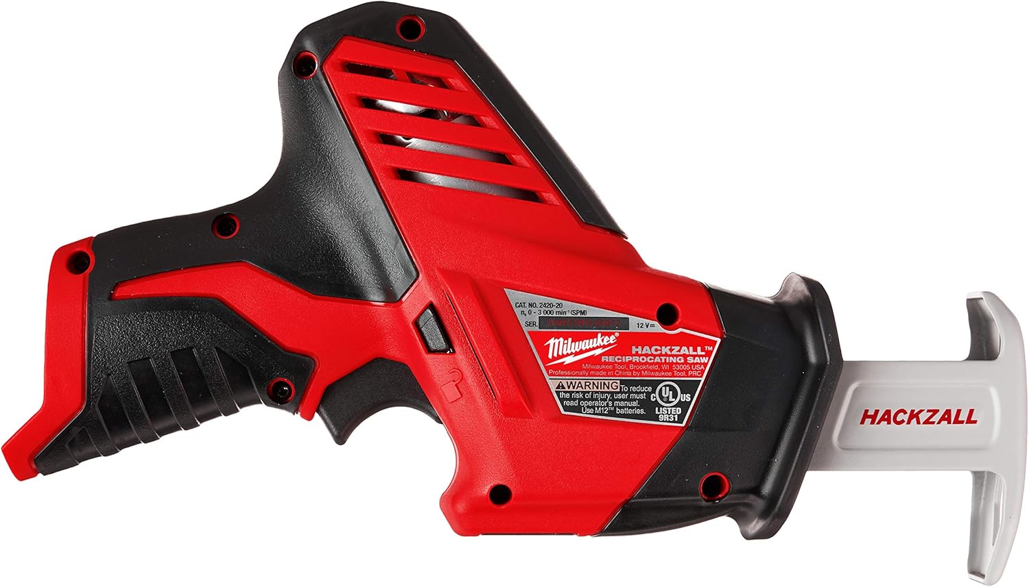Milwaukee M12 12V Li-Ion Hackzall Scie à guichet sans fil - Outil seulement