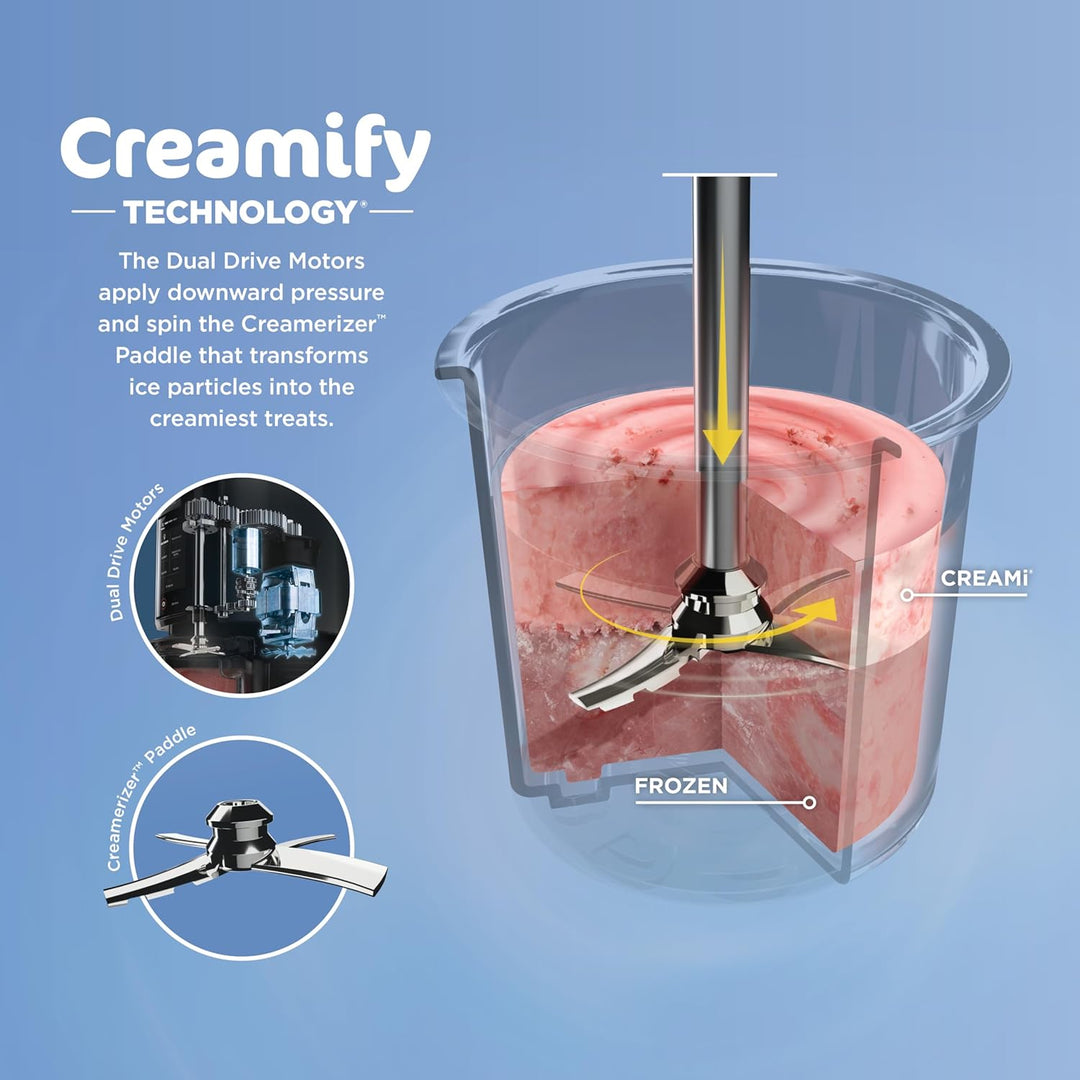 Ninja CREAMi Ice Cream Maker with 7 One-Touch Program - Black