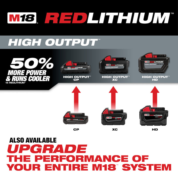 Milwaukee M18 Redlithium XC with Extended Capacity Battery 5.0 Ah - 2 Packs