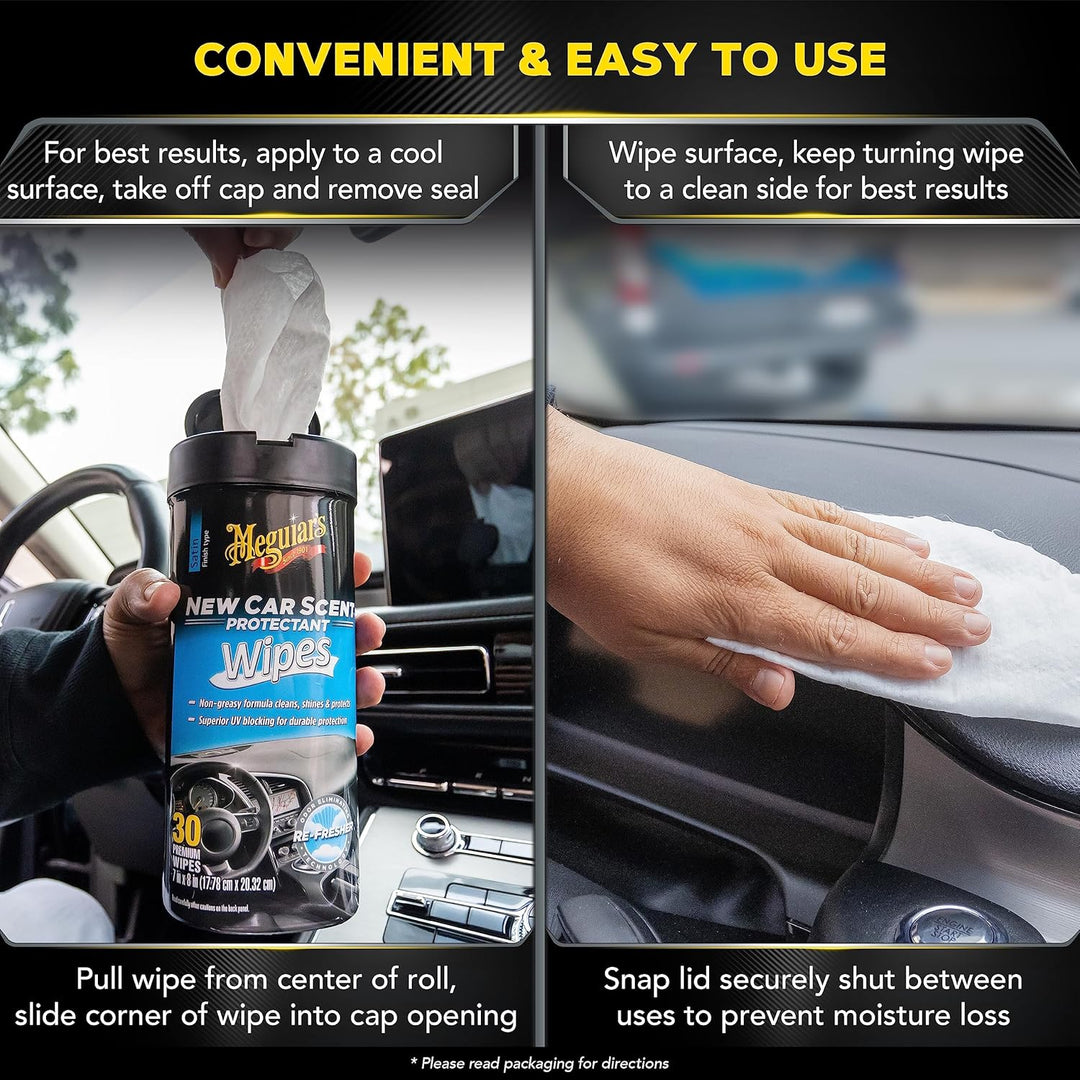 Meguiar's New Car Scent Protectant Wipes