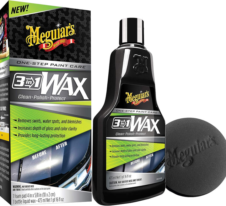 Meguiar's 3 In 1 Wax - Advanced Cleaner Wax that Blends Defect and Scratch Removal