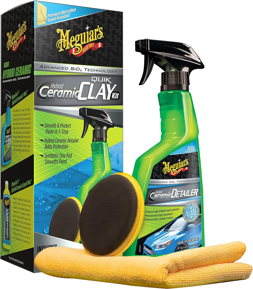 Meguiar's Hybrid Ceramic Quik Clay Kit