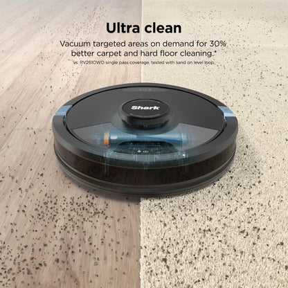 Robot 2 en 1 Shark RV2620WDCA AI Ultra remis à neuf - Noir et Moka
