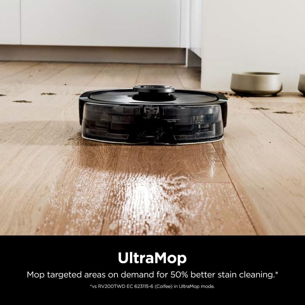 Robot 2 en 1 Shark RV2620WDCA AI Ultra remis à neuf - Noir et Moka