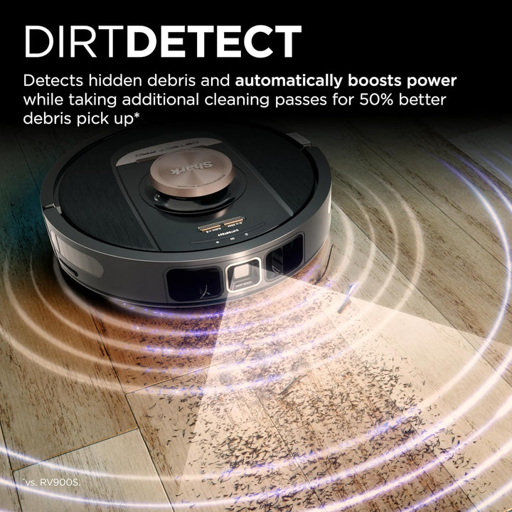 Refurbished Shark RV2810AECA Detect Pro Self Empty Robot Vacuum - Black