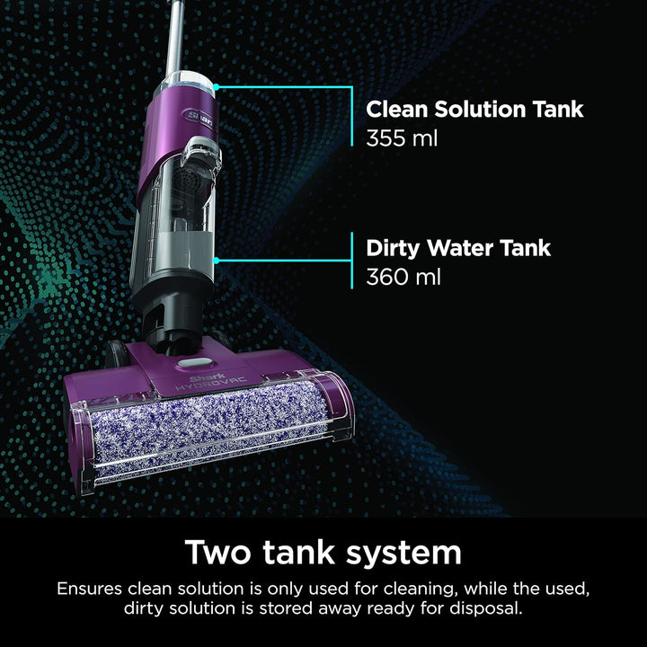 Refurbished Shark WD100C Hydro Vac 3 in 1 Vacuum Mop & Self Cleaning System - Wine Purple