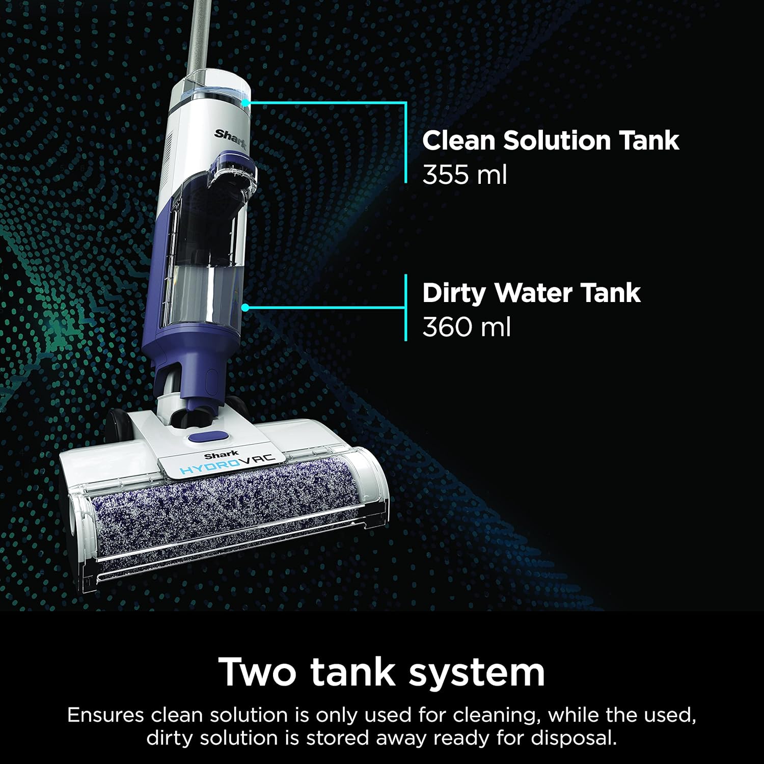 Shark WD200C Hydro Vac Cordless Pro 3 in 1 Vacuum Mop with Self Cleaning System remis à neuf - Dark Lilac