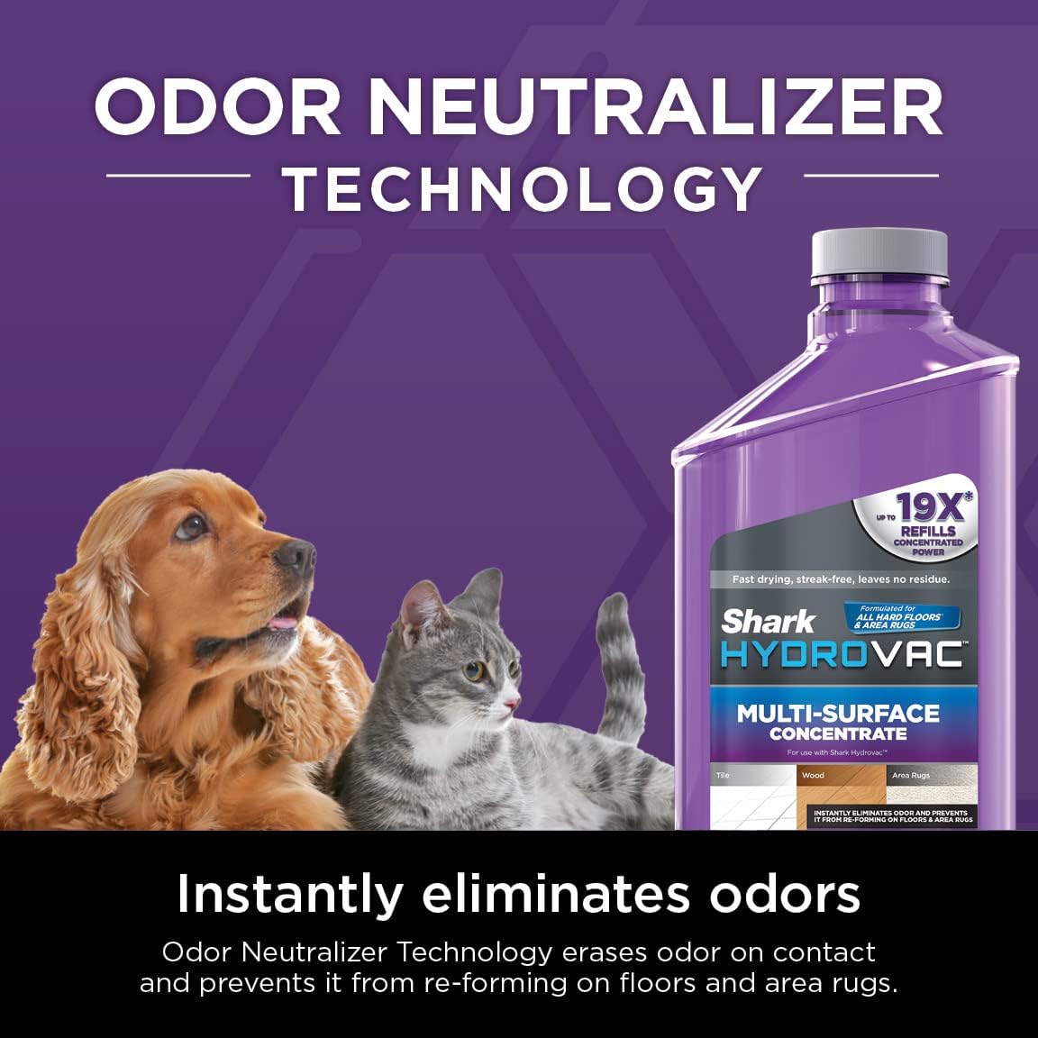 Shark WD200C Hydro Vac Cordless Pro 3 in 1 Vacuum Mop with Self Cleaning System remis à neuf - Dark Lilac