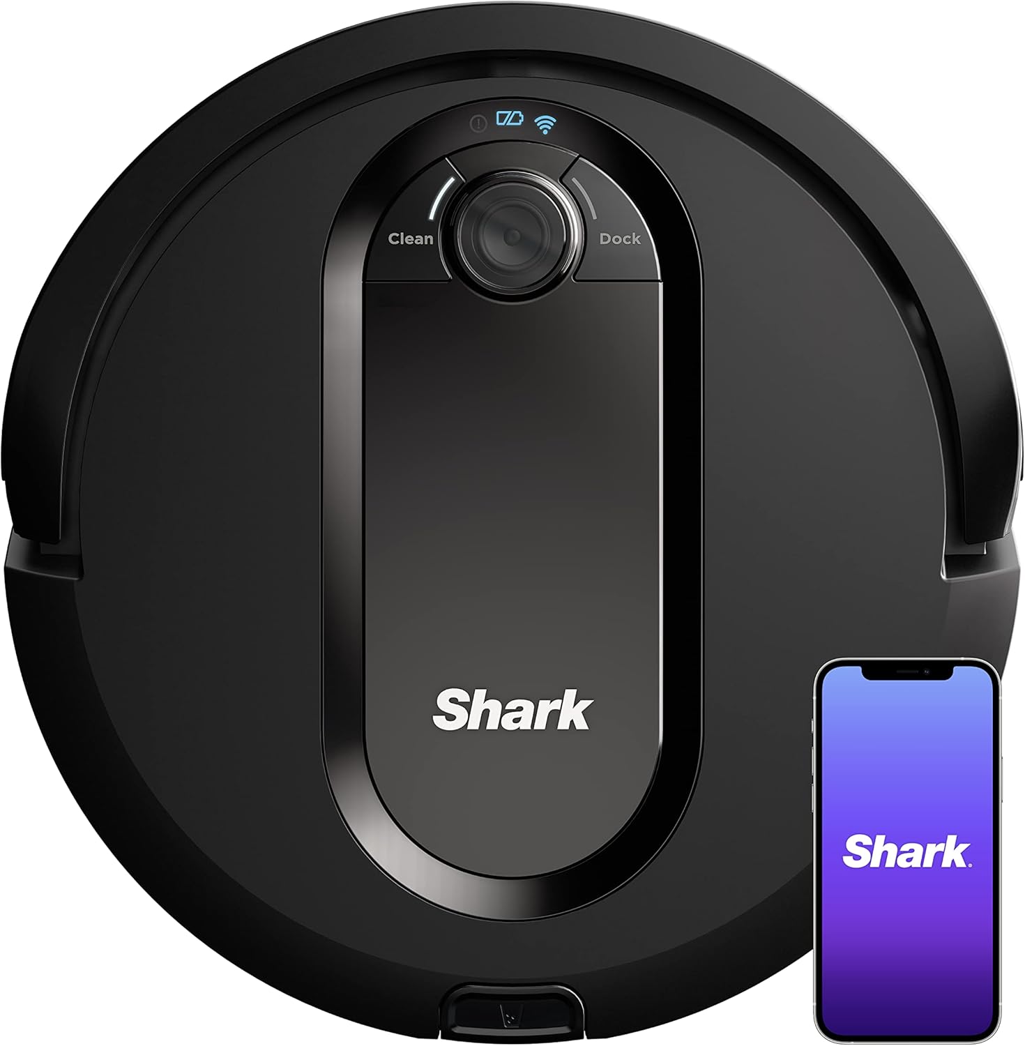 Aspirateur Shark RV990CA EZ Robot auto-videur remis à neuf - Noir