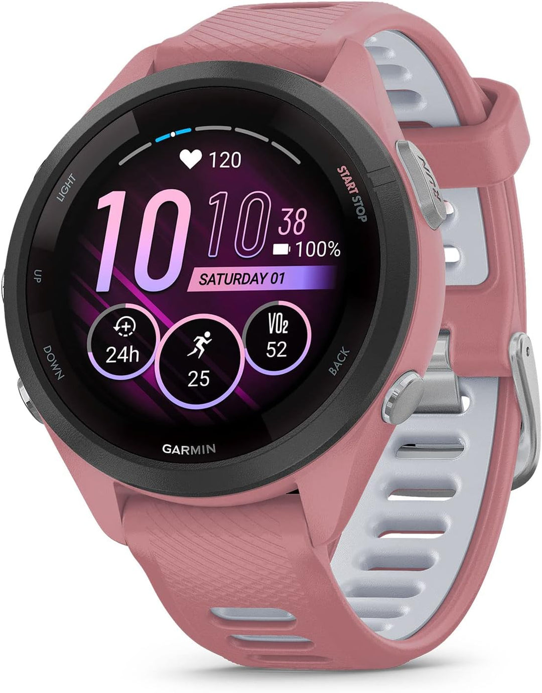 Garmin Forerunner 265S Smartwatch - Light Pink