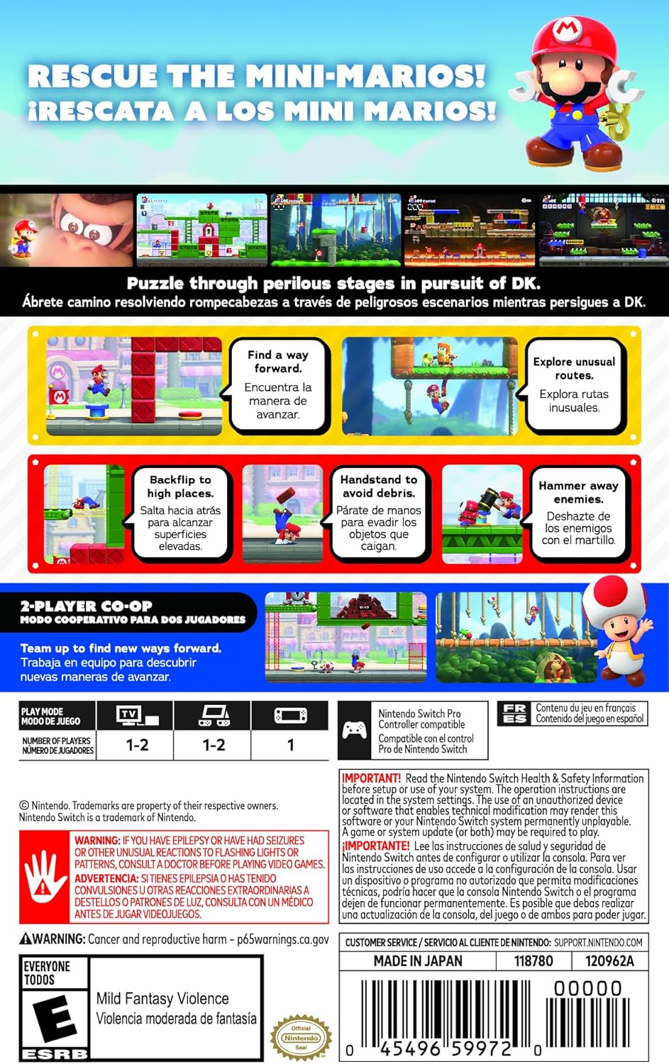 Mario Vs. Donkey Kong  for Nintendo Switch - Can Version - Title Game