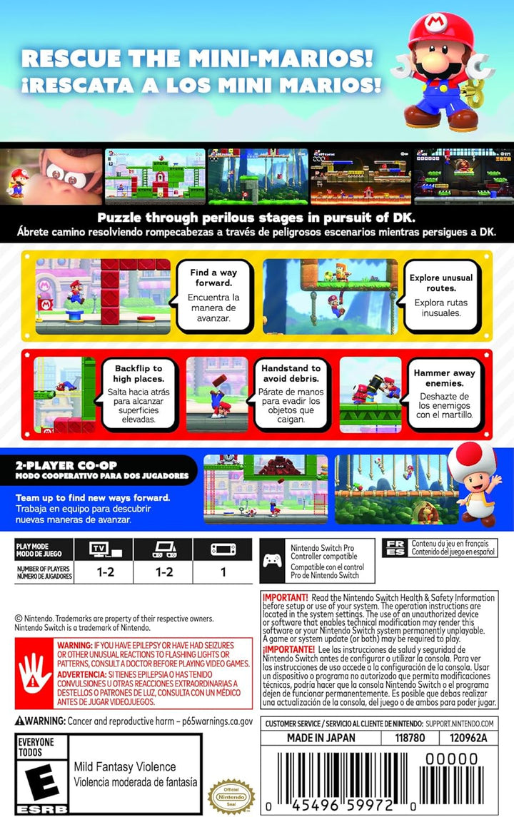 Mario Vs. Donkey Kong  for Nintendo Switch - Can Version - Title Game