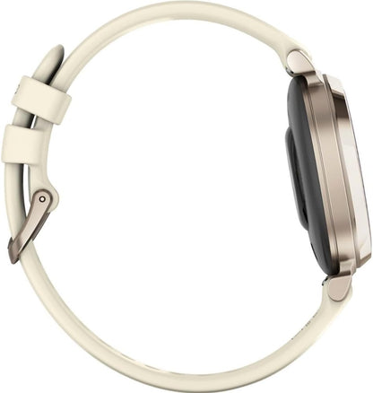 Garmin Lily 2 with Bone Silicone Band - Lunar Gold