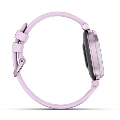 Garmin Lily Smartwatch avec bracelet en silicone - Lilas