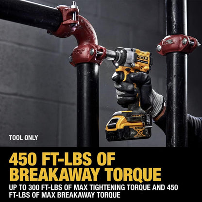 Dewalt Atomic 20V MAX Brushless Lithium-Ion 3/8 in. Clé à chocs sans fil 3/8 po avec enclume en forme d'anneau - Outil seulement